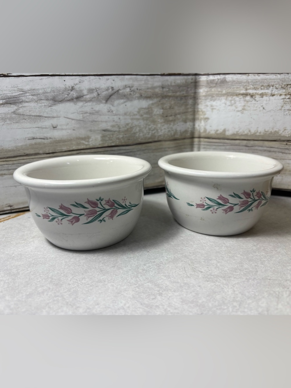 Set of 2 vintage Corelle Coordinates Rosemarie ramekins
